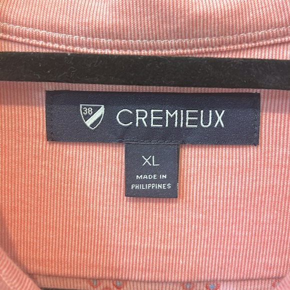 excellent condition - Men’s Cremieux button down shirt Size: XL Color: Pink/Red - Picture 3 of 3